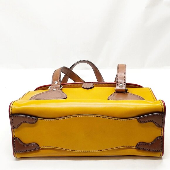 Authentic Prada Brown Leather Hand Bag mn420-121425 - Picture 8 of 16